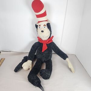 Vintage 1983 Coleco Dr. Seuss Cat in‎ the Hat Plush Stuffed Animal  25”